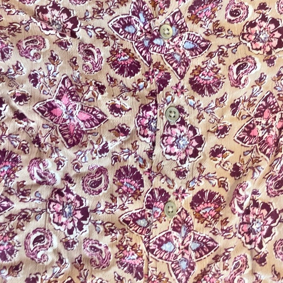 Billabong Floral Boho Peasant Top - Picture 12 of 15